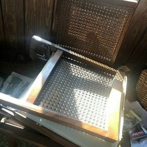 Two vintage folding chairs